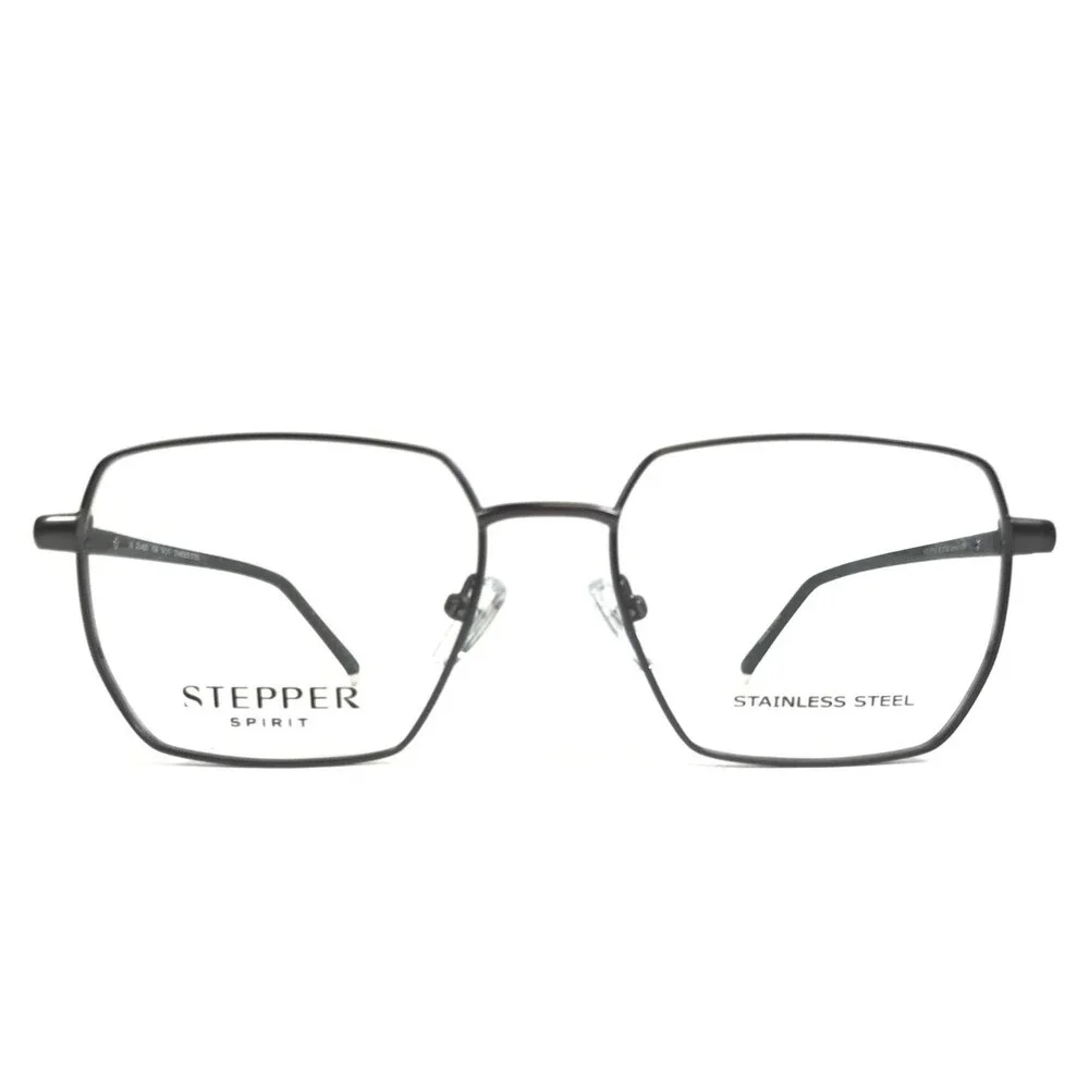 Stepper Eyeglasses Frames STS-40251 F026 Gunmetal Blue Gray Geometric 54-17-140